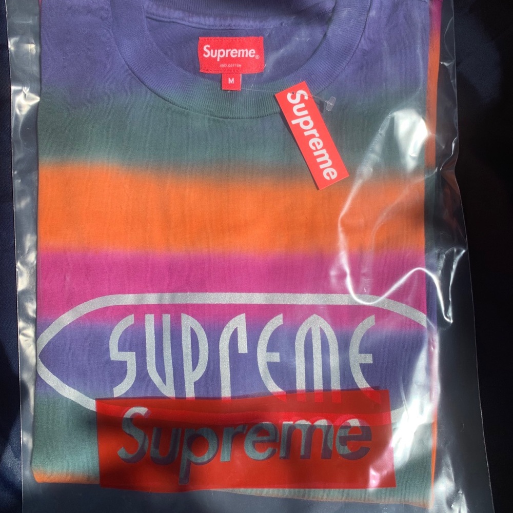 SOLD OFF POSH MARK — Supreme Rainbow Stripe Tee